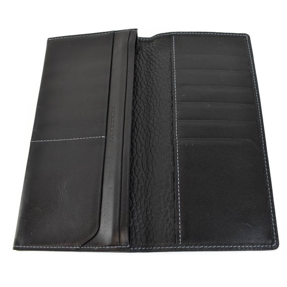 Burberry Black, Leather & "Prorsum Knight" Logo Folding Wallet (VG) - Picture 6 of 8